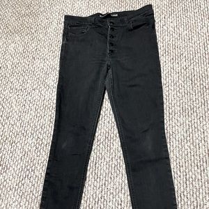 Black Express High Rise Jean Legging